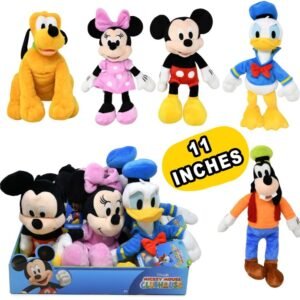 Wholesale Disney Mickey & Friends 11" Beans Plush With Hangtag in PDQ