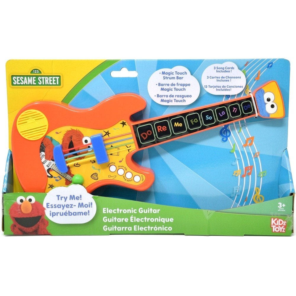 Wholesale Sesame Street Music Time 14" Guitar with demo songs, sound FX and 3 song cards
