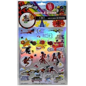 Wholesale Miraculous Ladybug Create A Sticker in polybag