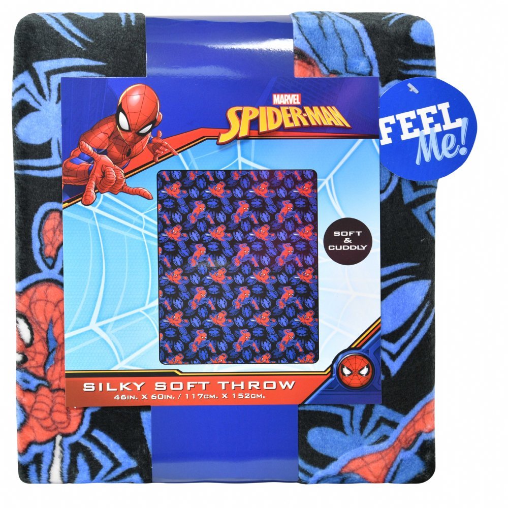 Wholesale 46X60 Silk Touch Throw Spiderman - Swing By