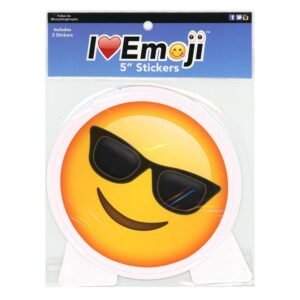 Wholesale Emoji 2pcs 5" Siticker Glasses Face and See No Evil Monkey