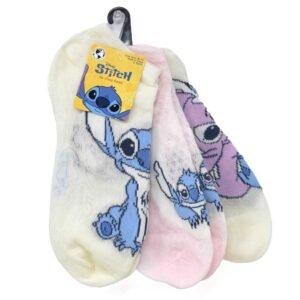 Wholesale Stitch 3pk No Show Socks Size 4/10