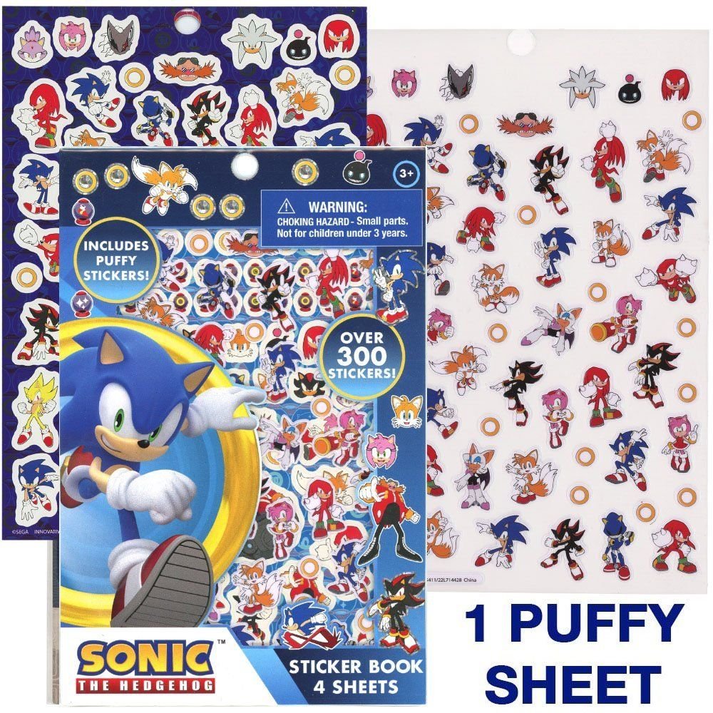 Wholesale Sonic Sticker Book with Puffy Stickers