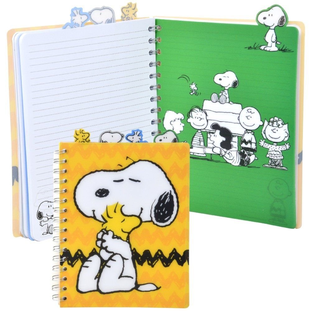 Wholesale Peanuts Snoopy 4 Tabbed Spiral Journal