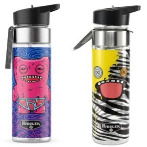 Wholesale Fuggler 22oz PS Water bottle with spout - 2 asst