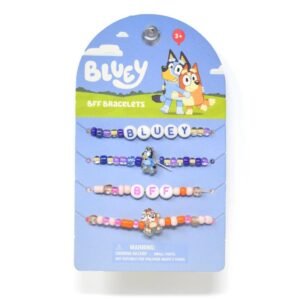 Wholesale Bluey 4pk BFF Beaded Bracelets on Card