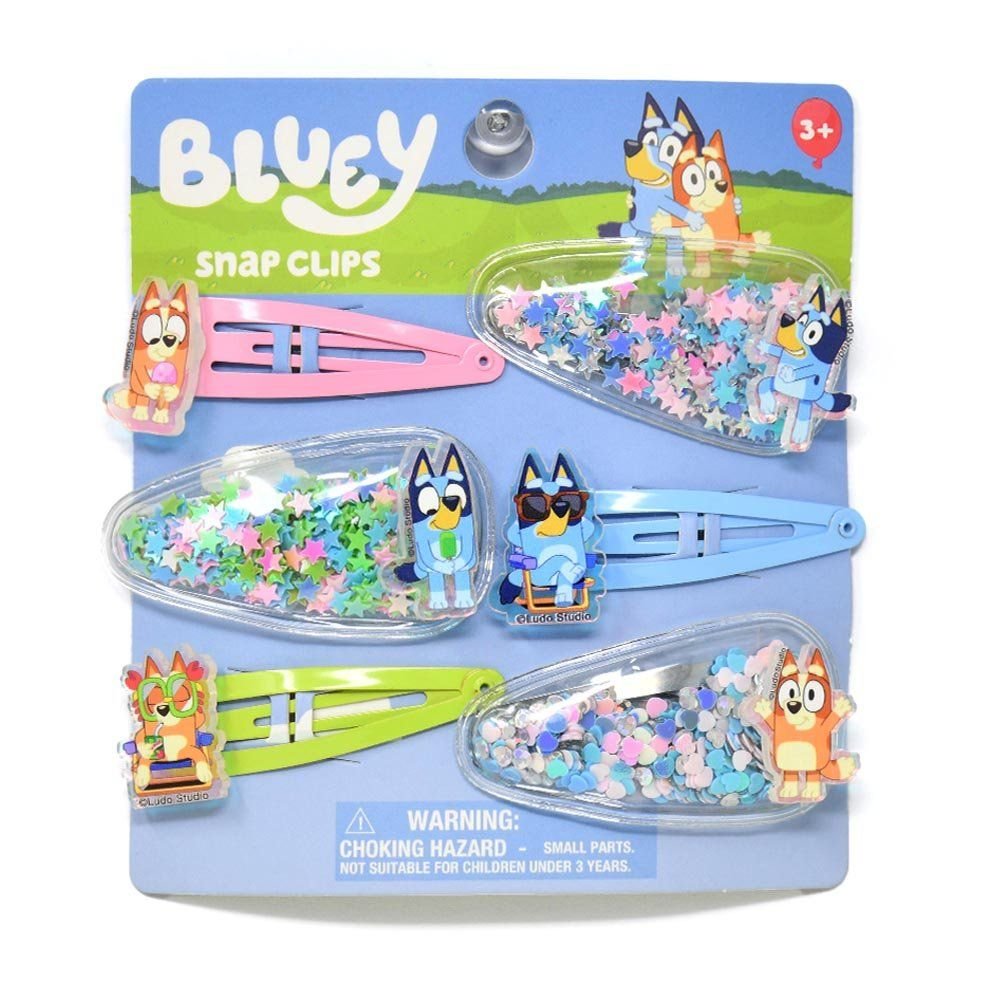 Wholesale Bluey 6pk Hair Snaps
