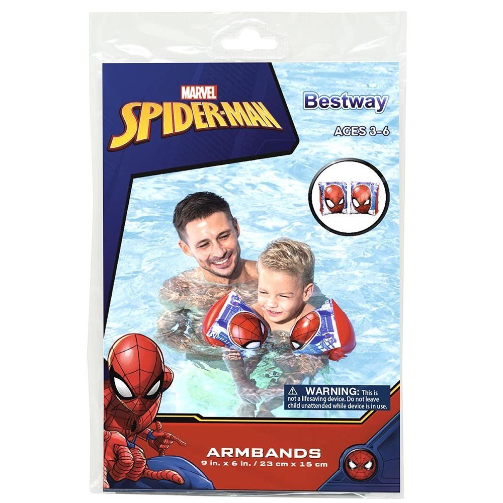 Wholesale Spiderman Armbands in polybag with insert - 9 x 6"