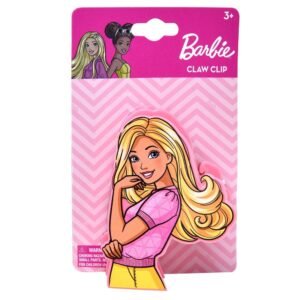 Wholesale No Online Barbie Character Shaped Hair Claw Clip on Card