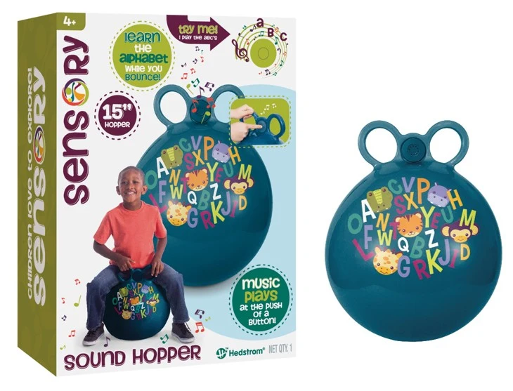 Ball,Bounce,Sport Hedstrom 15" Sensory(Abc'S) Sound Hopper