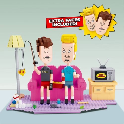 Beavis and Butt-Head Couch Commentary Brick Building Kit - Image 2