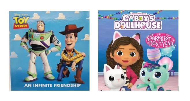 Bendon Great Buy Licensed Hard Cover Story Book Assortment, Toy Story & Gabby's Dollhouse