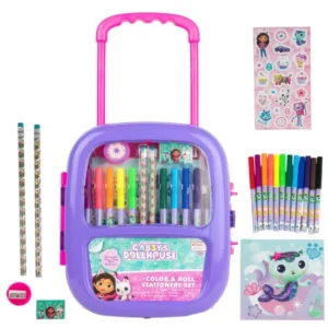 Bendon Great Buy Gabbys Dollhouse Color & Roll Stationery (Includes