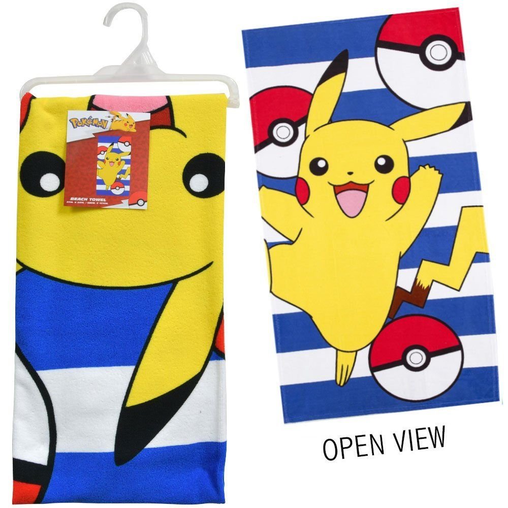 Wholesale Pokemon 54x27" Beach Towel on Hanger with hangtag