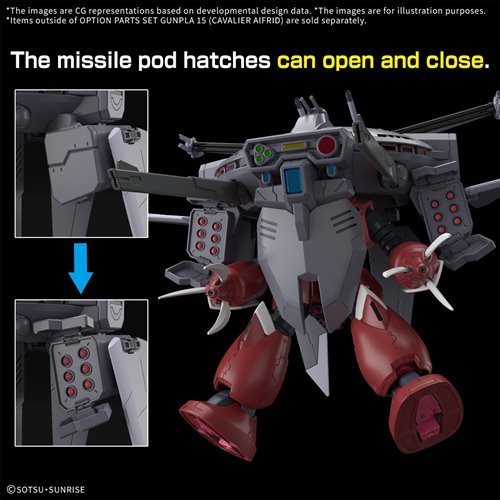 Mobile Suit Gundam Seed Freedom Option Parts Set Gunpla 15 Cavalier Aifrid 1:144 Scale Model Kit - Image 2