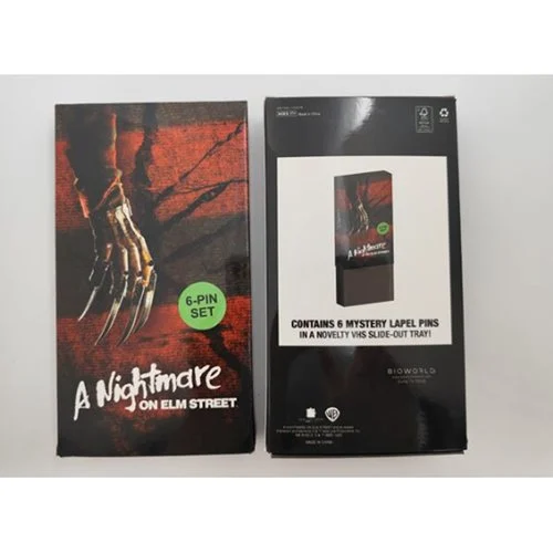 Nightmare on Elm Street Enamel Pin VHS 6-Piece Set - Entertainment Earth Exclusive - Image 2