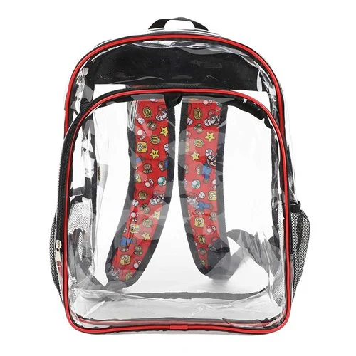 Super Mario Bros. Icons Clear Youth Backpack 5-Piece Set - Image 3