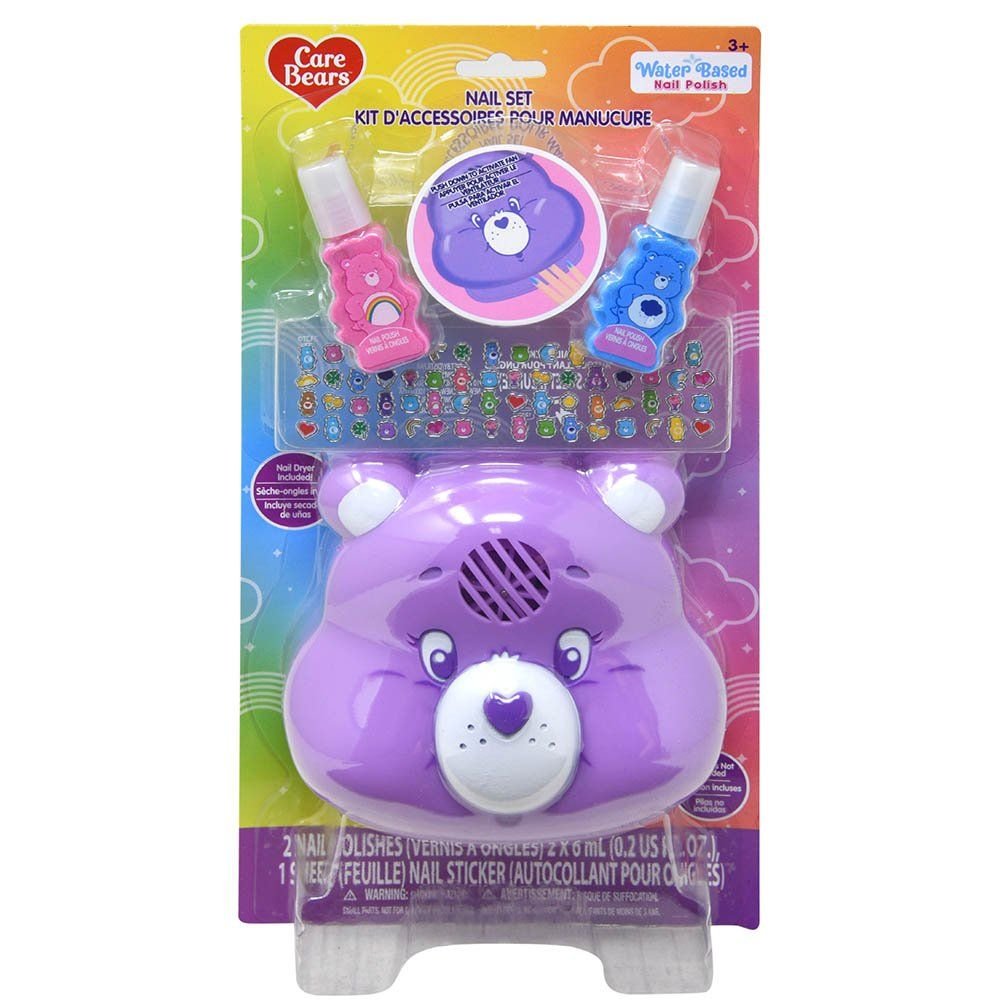 Wholesale Care Bears Nail Dryer Set on Card
