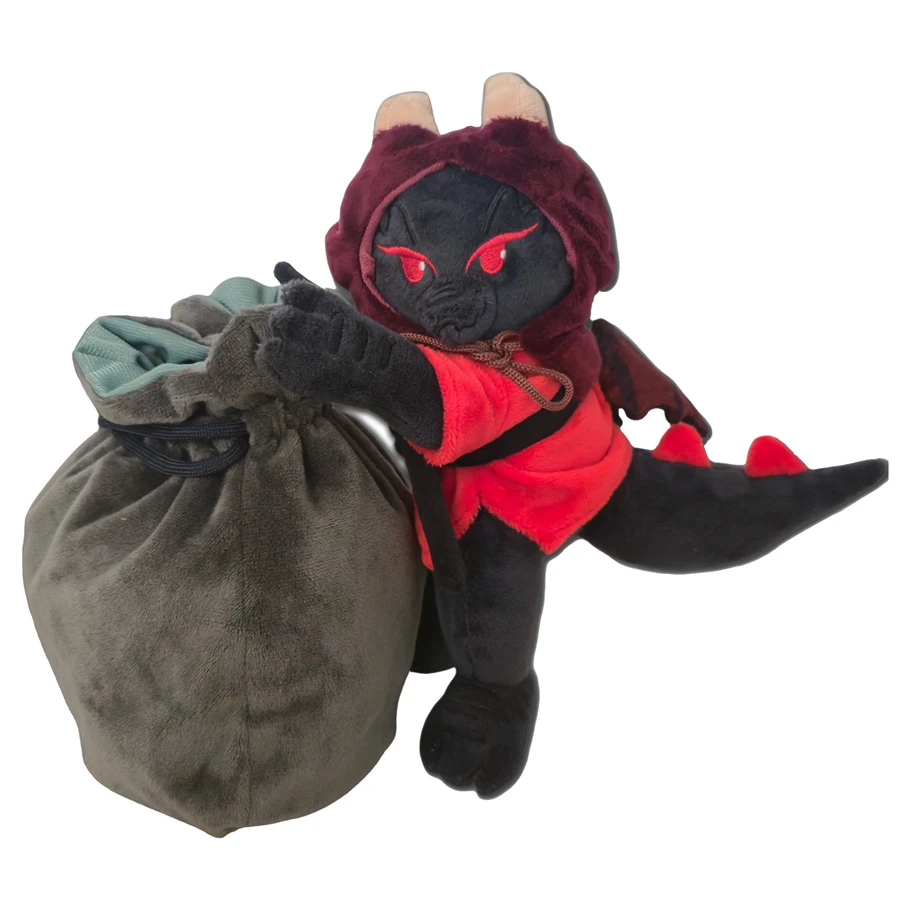 Plushie: Dice Bag: Black Dragon