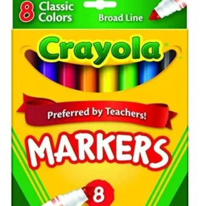 Crayola 8 Ct. Classic Colors Broad Line Markers