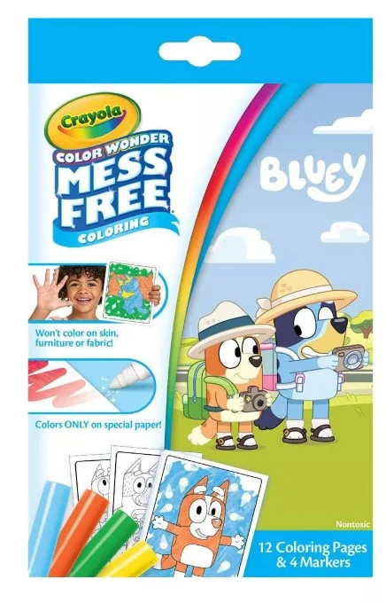 Crayola Color Wonder Mini Box Set W/Markers, Bluey