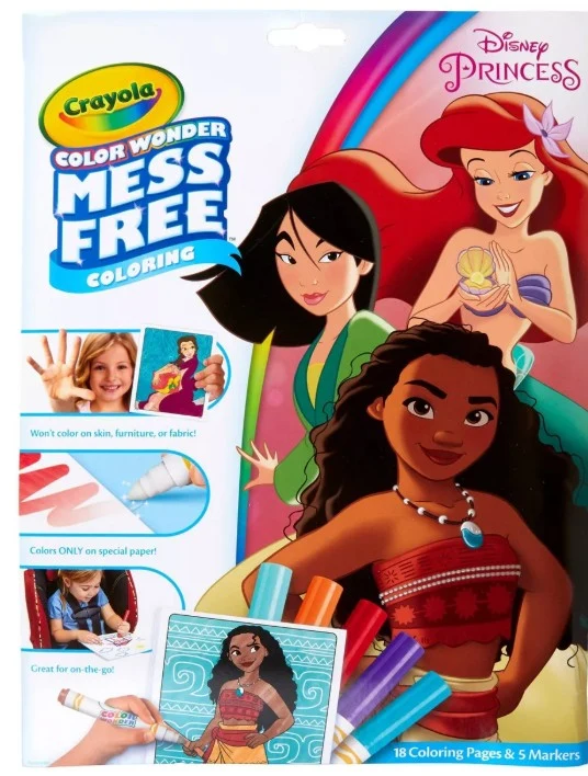 Crayola Color Wonder Coloring Pad & Markers, Princess
