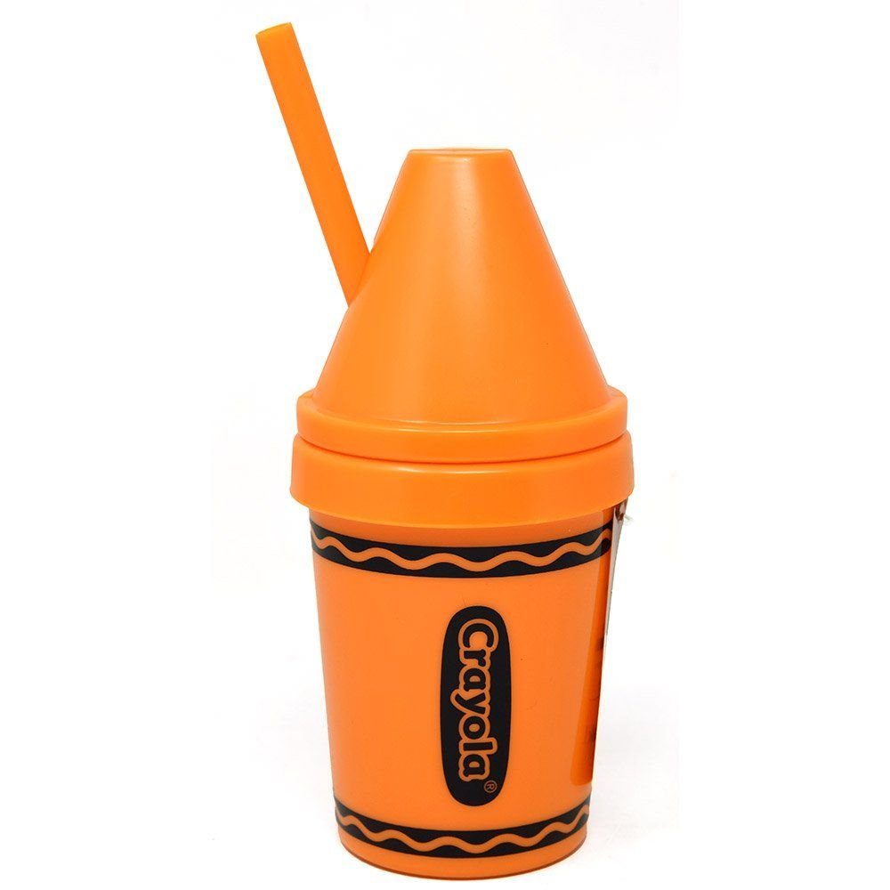 Wholesale Crayola Tangerine 13oz PP Super Sipper Tumbler
