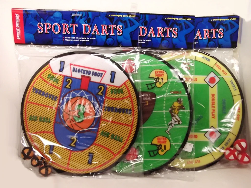 Drybranch Reversible Sport Darts-Asst. Baseball, Basketball,Football