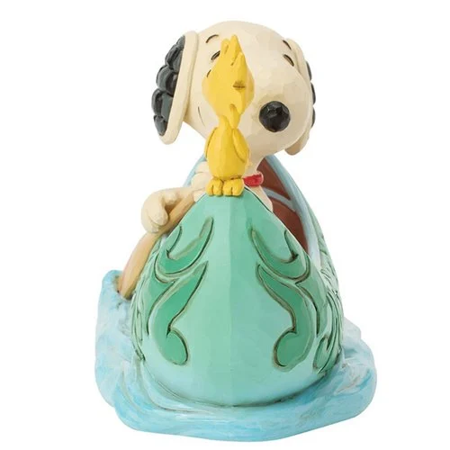 Peanuts Snoopy and Woodstock in Canoe by Jim Shore Statue - Image 2