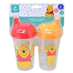 Wholesale Pooh 2pk Hard Spout Sippy Cup