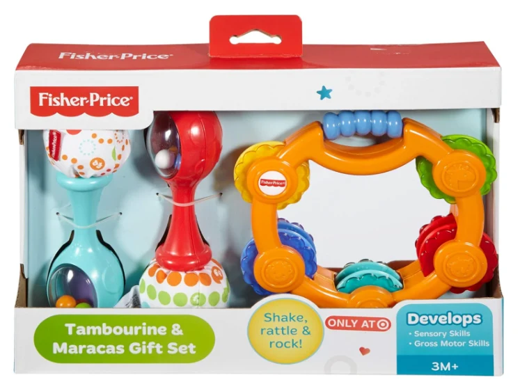 Fisher Price Tambourine & Maracas Gift Set