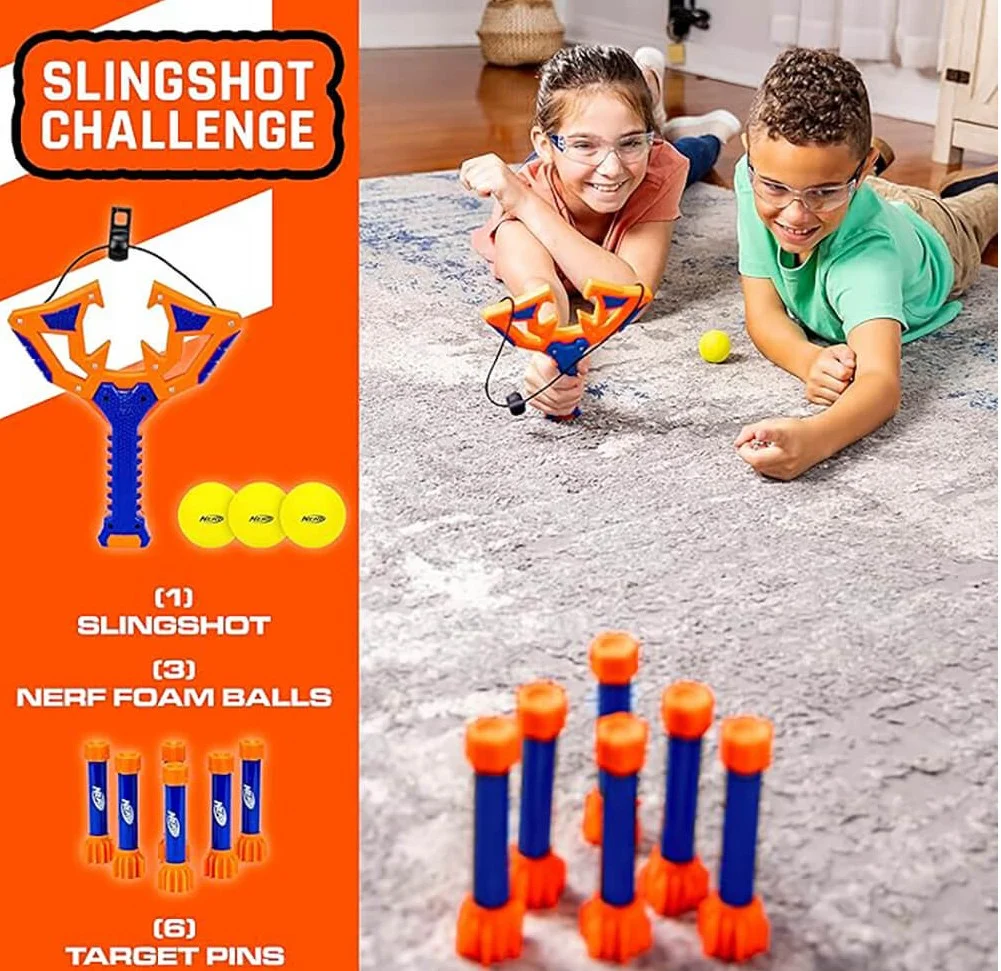 Franklin Nerf Slingshot Challenge