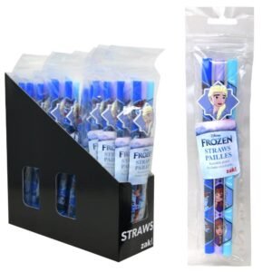 Wholesale Frozen 2 PP Straw W-Pouch 3pc