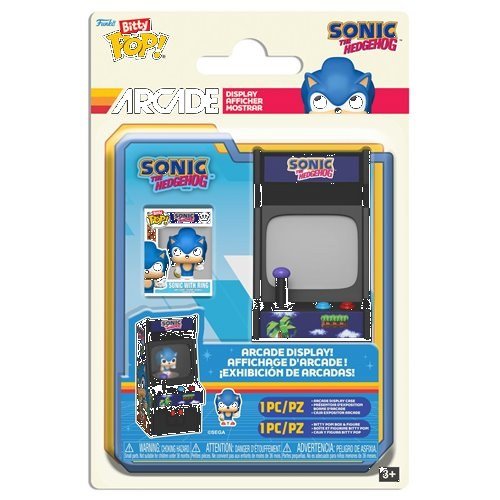 Sonic the Hedgehog Sonic with Ring Funko Bitty Pop! Arcade Cabinet