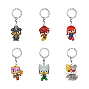 Justice League x Sonic the Hedgehog Funko Pocket Pop! Key Chain Display Case of 12
