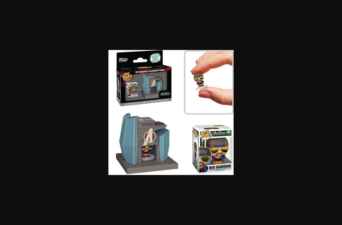 Avengers: Doomsday Red Guardian and Avengers Tower Funko Bitty Pop! Town - Image 4