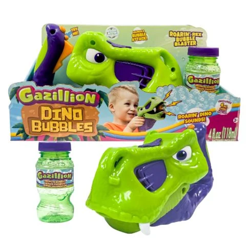 Funrise Gazillion DinoRex Bubble Launcher & Blaster w 4 Oz. Solution - Image 2
