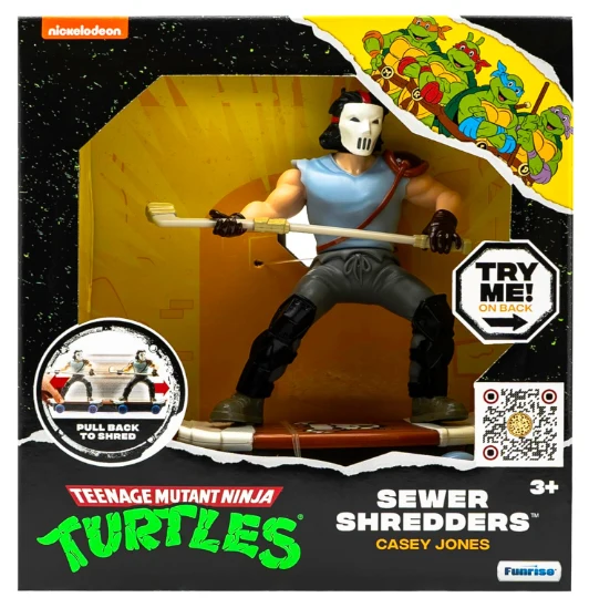 Funrise Tmnt Sewer Shredders - Classic - Casey Jones Pull BacK Vehicle