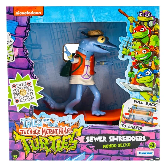 Funrise Tmnt Sewer Shredders Mondo Gecko - Moviepull Back Ve