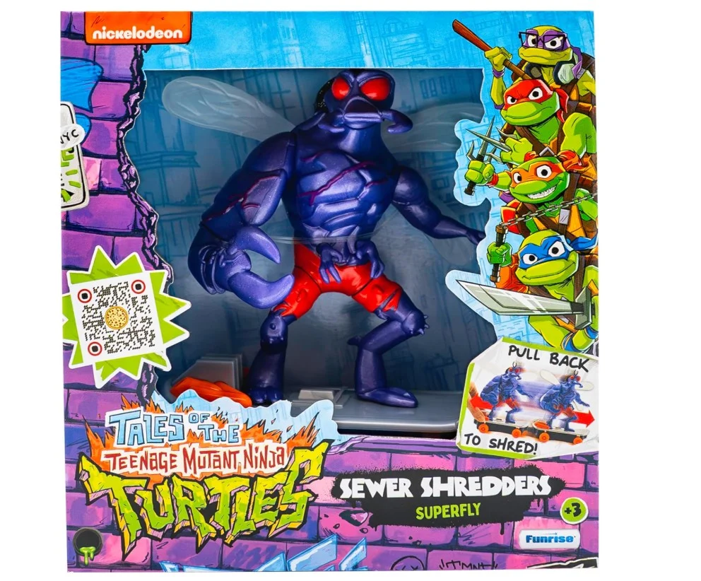 Funrise Tmnt Sewer Shredders Superfly - Moviepull Back Vehic