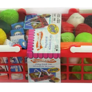 Gigo 40+Pcs. Supermarket Play Food Playset