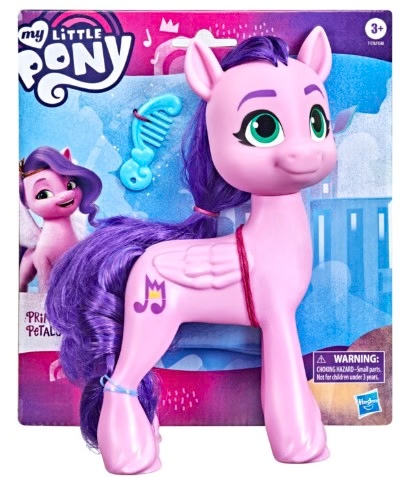 Hasbro My Little Pony: A New Generation Mega Movie Friends Princess Petals 8 Inch Pink Pony Toy with Comb