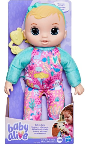 Hasbro Baby Alive Soft N Cute Bldh