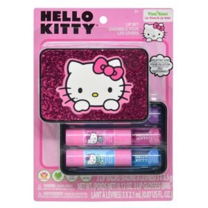 Wholesale Hello Kitty 3pk Lip Balm in Glitter Box on Card