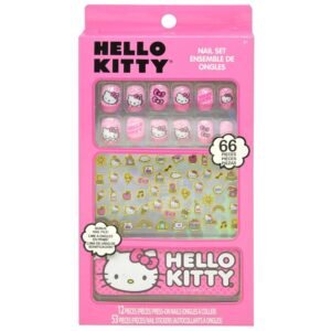 Wholesale Hello Kitty Nail Art Stickers and Nails Set in Box