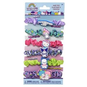 Wholesale Hello Kitty & Friends 6pk Hair Elastics on Card