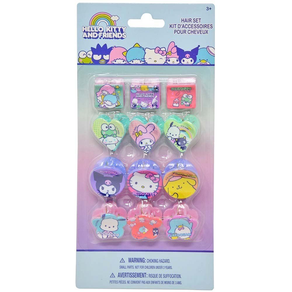 Wholesale Hello Kitty & Friends 12pk Hair Claw Clips on Card