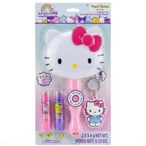 Wholesale Hello Kitty Light Up Mirror with 2 Lip Balms & Keychain