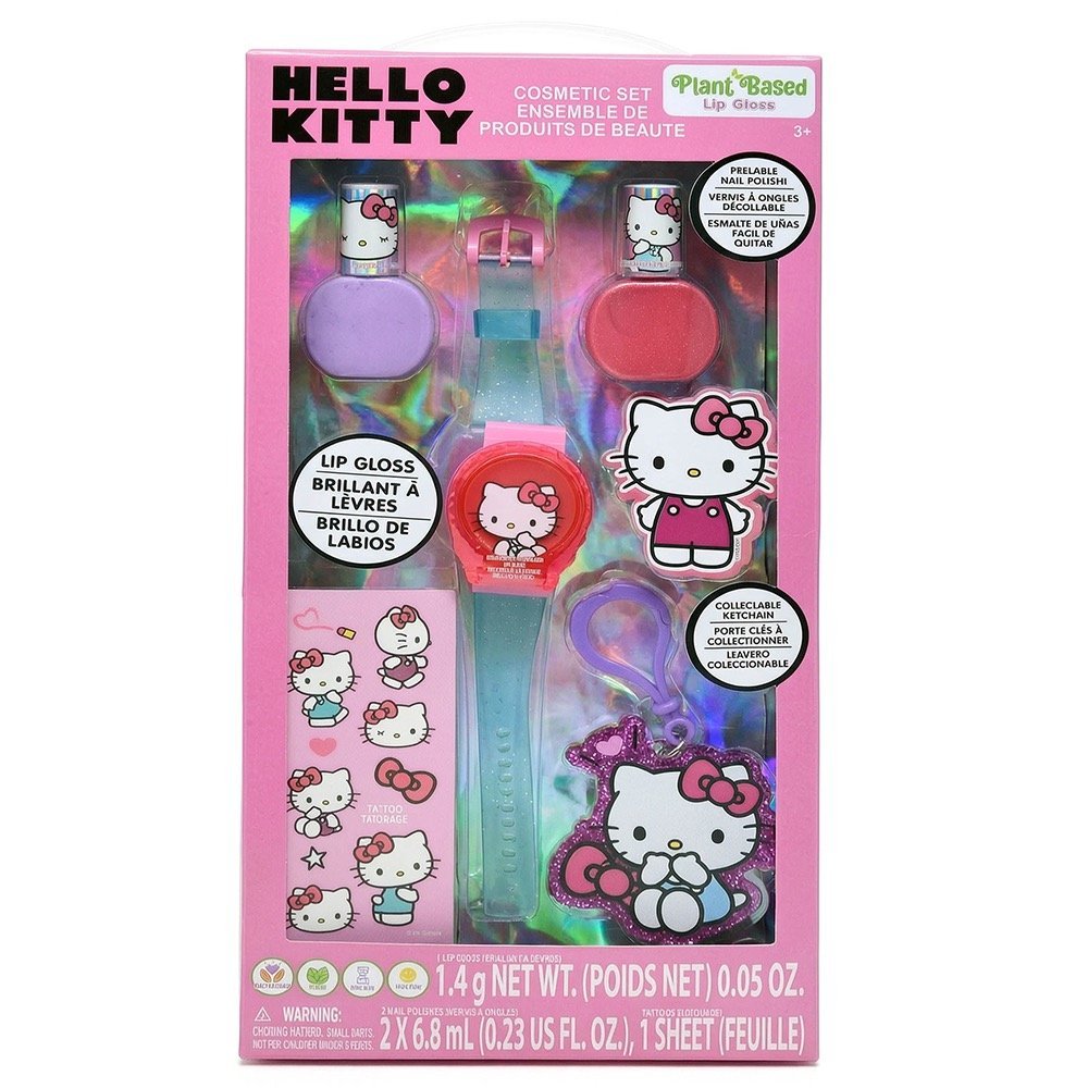 Wholesale Hello Kitty Lip Gloss Watch Set with Accessories