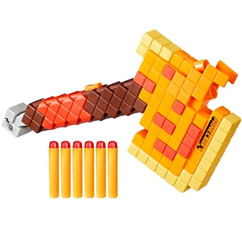 Minecraft Nerf Firebrand Axe Blaster